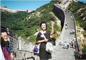 1995- Talia at the Great Wall of China