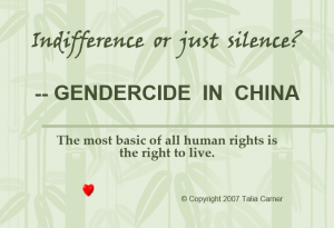 Gendercide in China