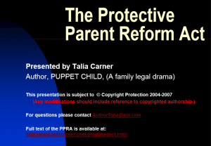 The Protective Parent Reform Act